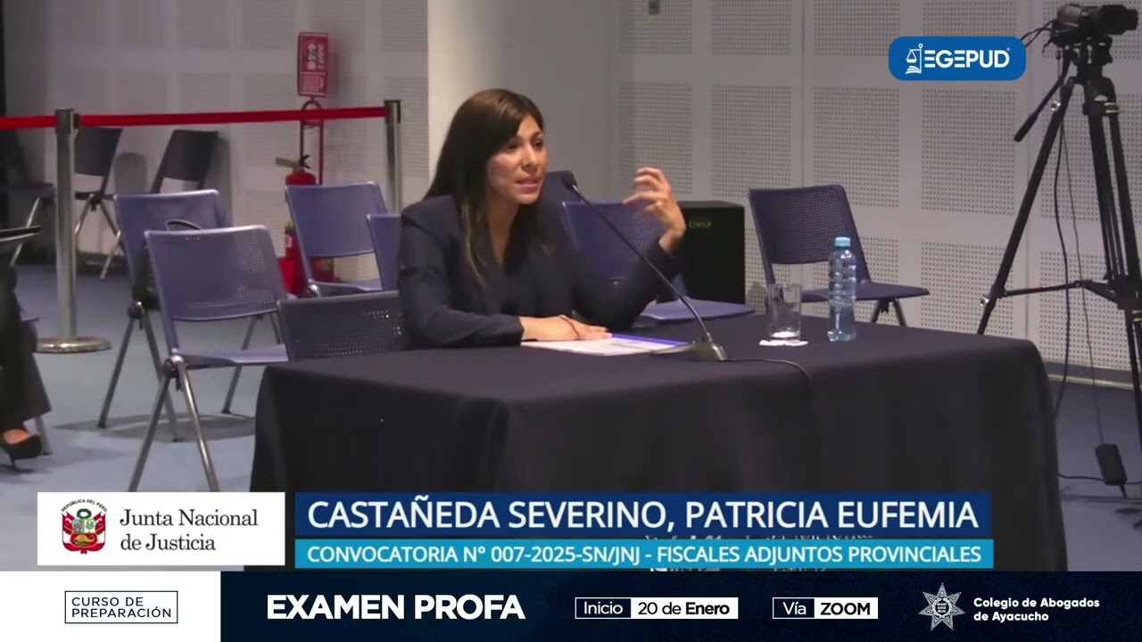 JNJ: entrevista personal a CASTAÑEDA SEVERINO PATRICIA EUFEMIA  | Convocatoria 007-2025 SN/JNJ