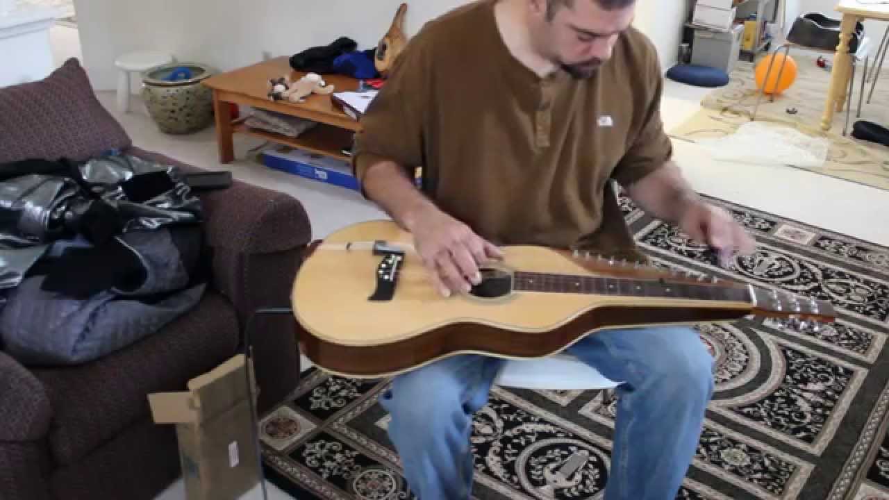 Indian slide guitar with Diamond Bottleneck tone bar