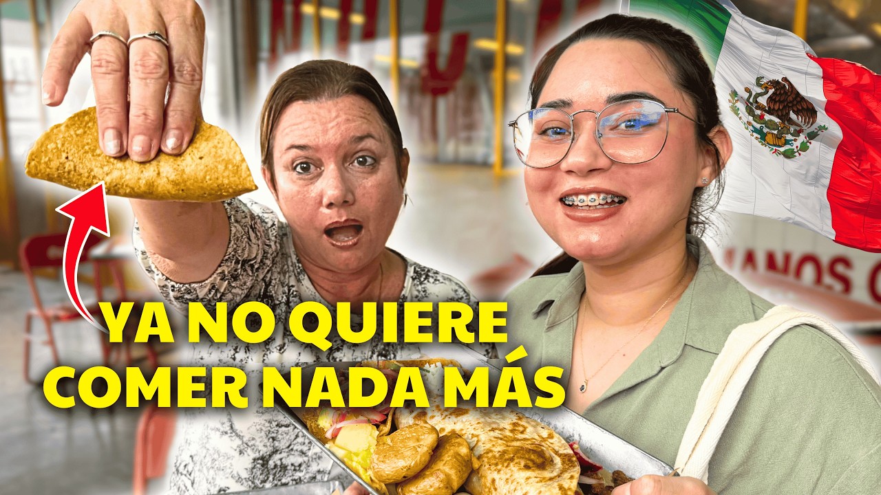 🇨🇺 Asi REACCIONÓ MI MAMÁ al PROBAR LOS TACOS por PRIMERA VEZ en MÉXICO 🇲🇽 