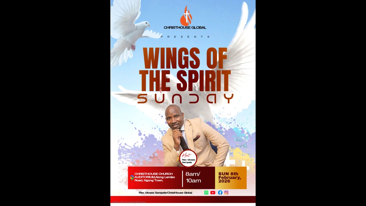 SUN 8TH FEB 2026//WINGS OF THE SPIRIT//REV.MOSES SEMPELE