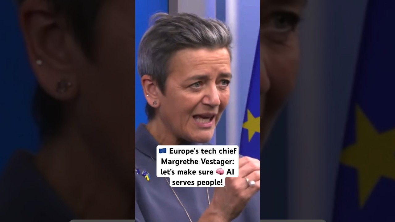 🇪🇺 Europe&rsquo;s tech chief Margrethe Vestager: let&rsquo;s make sure 🧠 AI serves people!