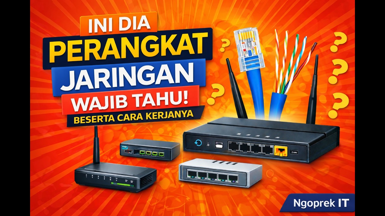 Perangkat Jaringan Komputer dan Cara Kerja (Mudah Dipahami!)