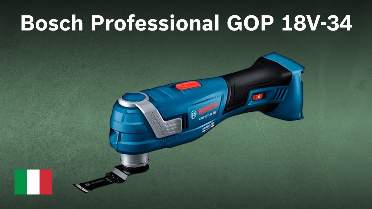 Utensile multifunzione a batteria Bosch Professional GOP 18V-34 (06018G2000)