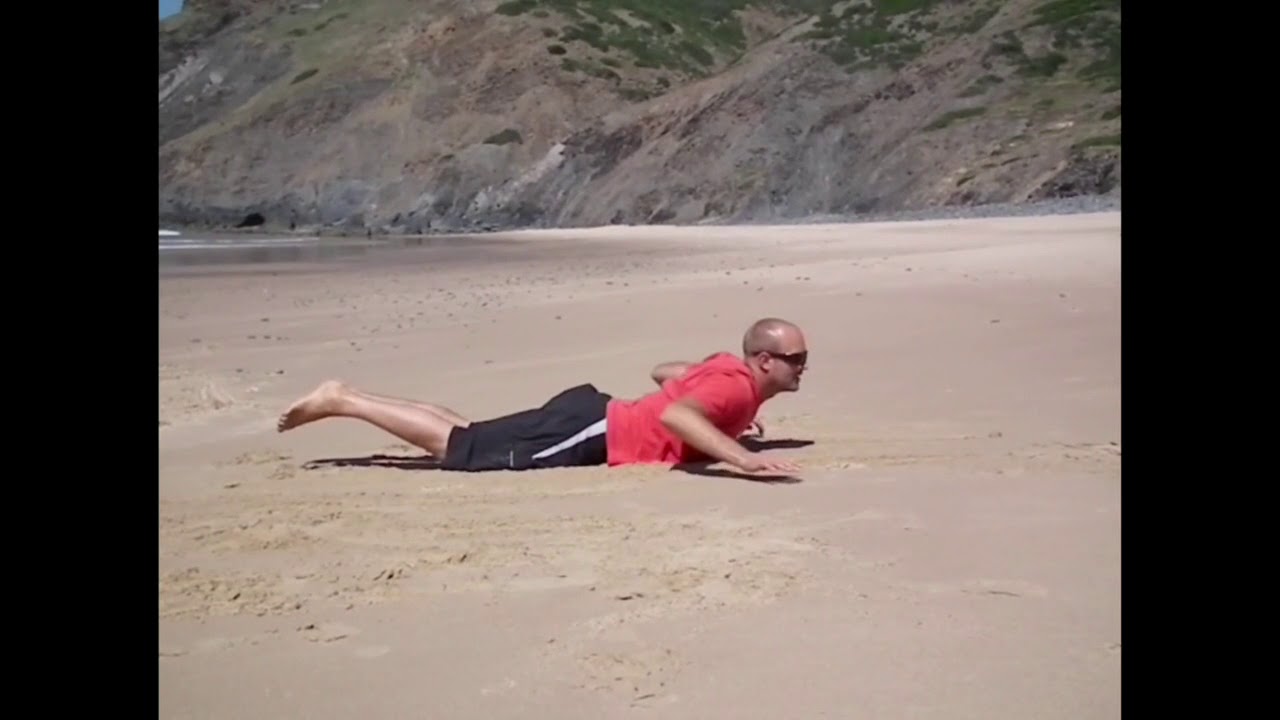 How to Pop Up Properly for Surfing - The correct way.