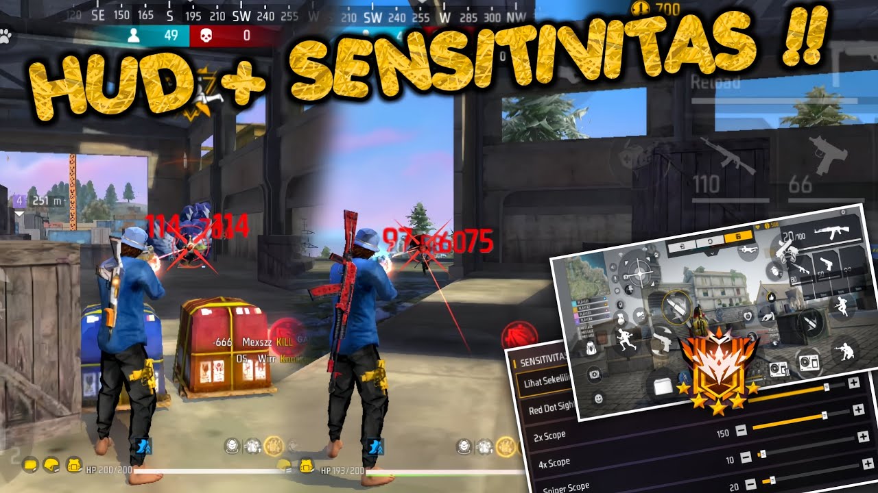 INI HUD + SENSITIVITAS GACOR 2025 !! Tanpa setting Dpi aim full merah👍🏻