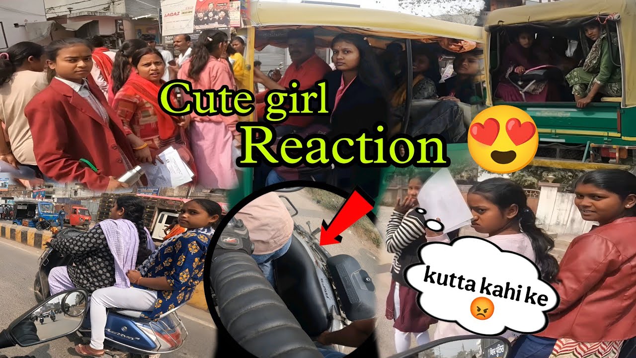 Cute girl reaction 😍 । girl ne gali diya 🥵 ।#motovolgger #vlog #viral #thebr06rider 