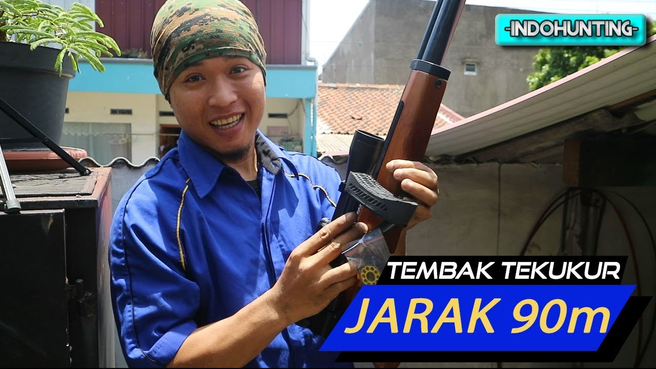 Akurasi Senapan Air hunting Arm Pasopati Nih Jarak 90m Tembak Tekukur Hit!!!
