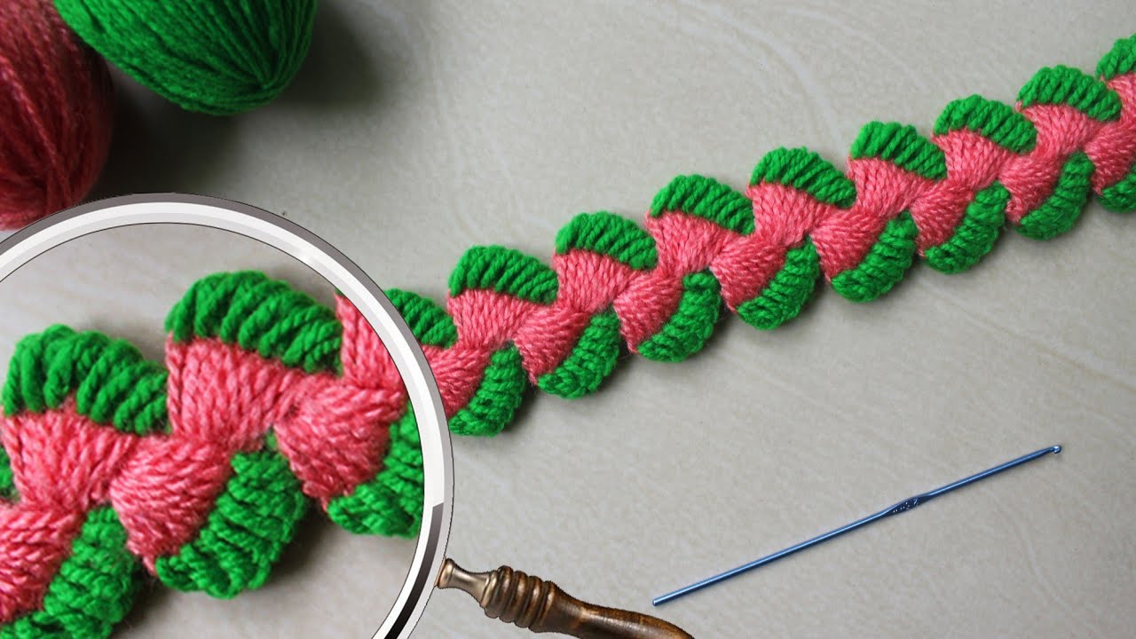 New Patti design| Crochet pattern| Woolen toran patti| Hand embroidery @Creative Sarita