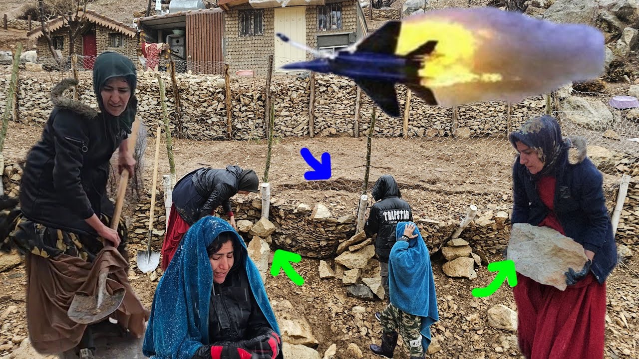 Nomadic Mother Fights Raging Storm to Save Her Mountain Shelter! 🌧️💪