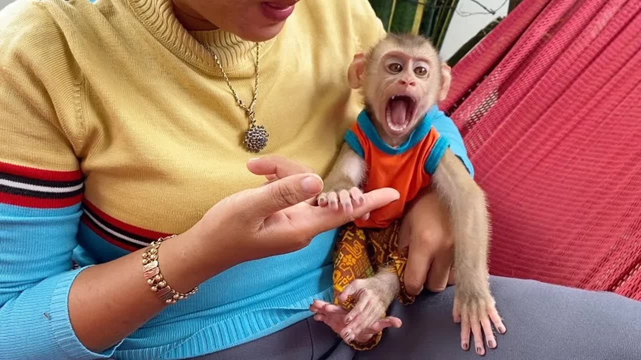 DAM A Mistack BT On Mom's Finger Today