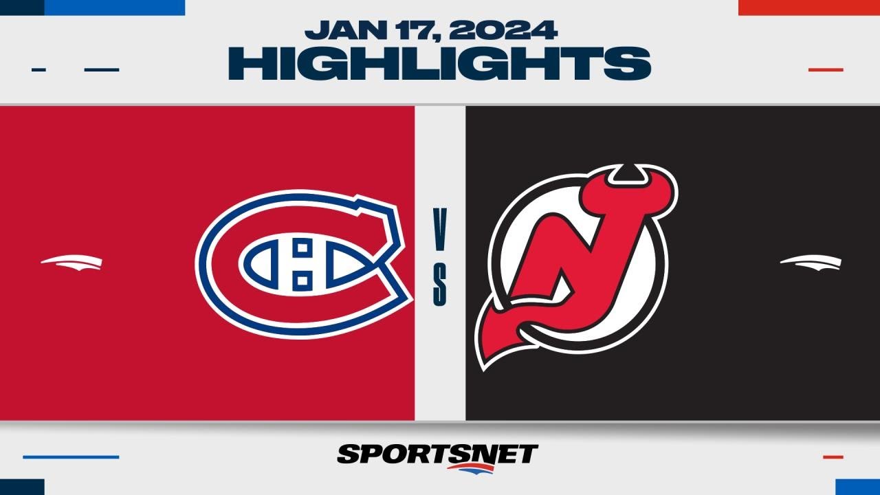 NHL Highlights | Canadiens vs. Devils - January 17, 2024
