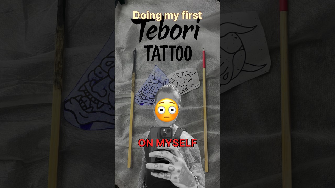 Just did my first Tebori tattoo&hellip; on myself Follow for Part 2 #teboritattoo #japanesetattoo #tebori