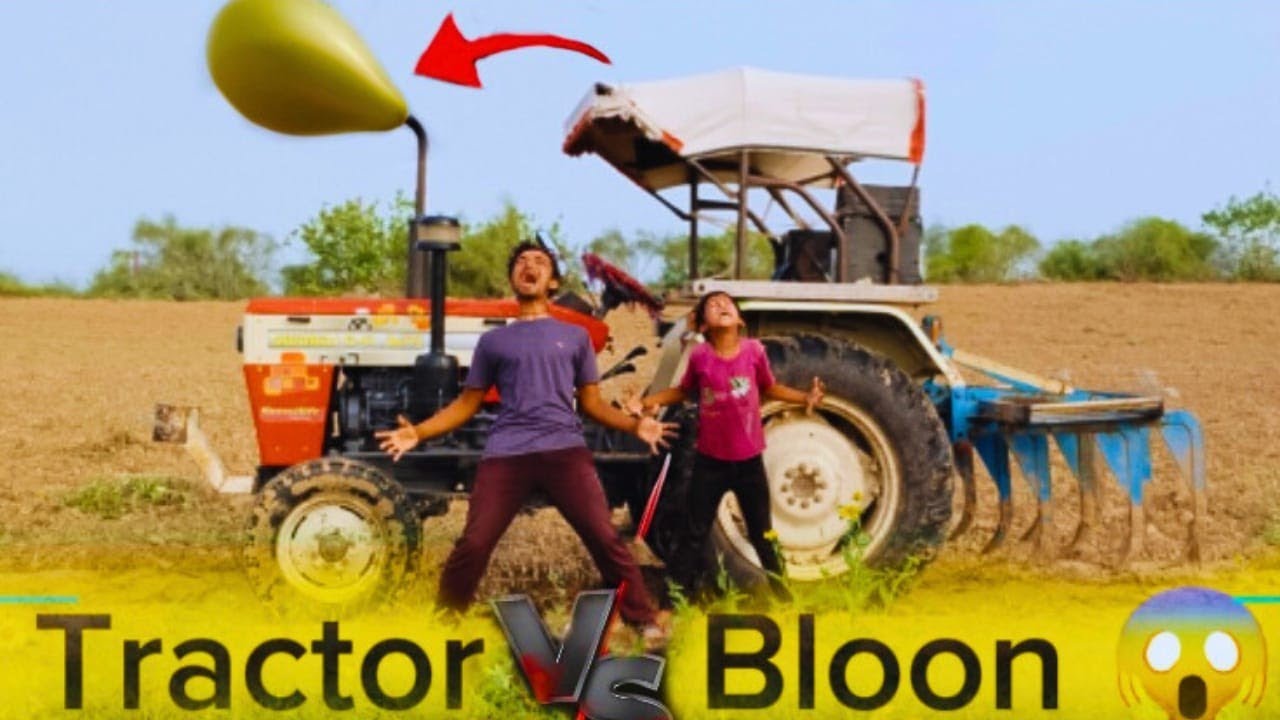 ऐसा एक्सपेरिमेंट पहली बार! 😵 | Tractor Silencer Balloon Test | Funny Experiment”😱😱🚜