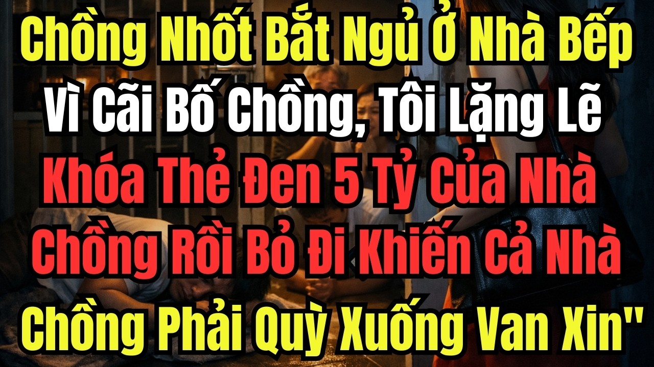 Chồng Nhốt Bắt Ngủ Ở Nhà Bếp Vì Cãi Bố Chồng, Tôi Lặng Lẽ Khóa Thẻ Đen 5 Tỷ Của Nhà Chồng Rồi Bỏ Đi