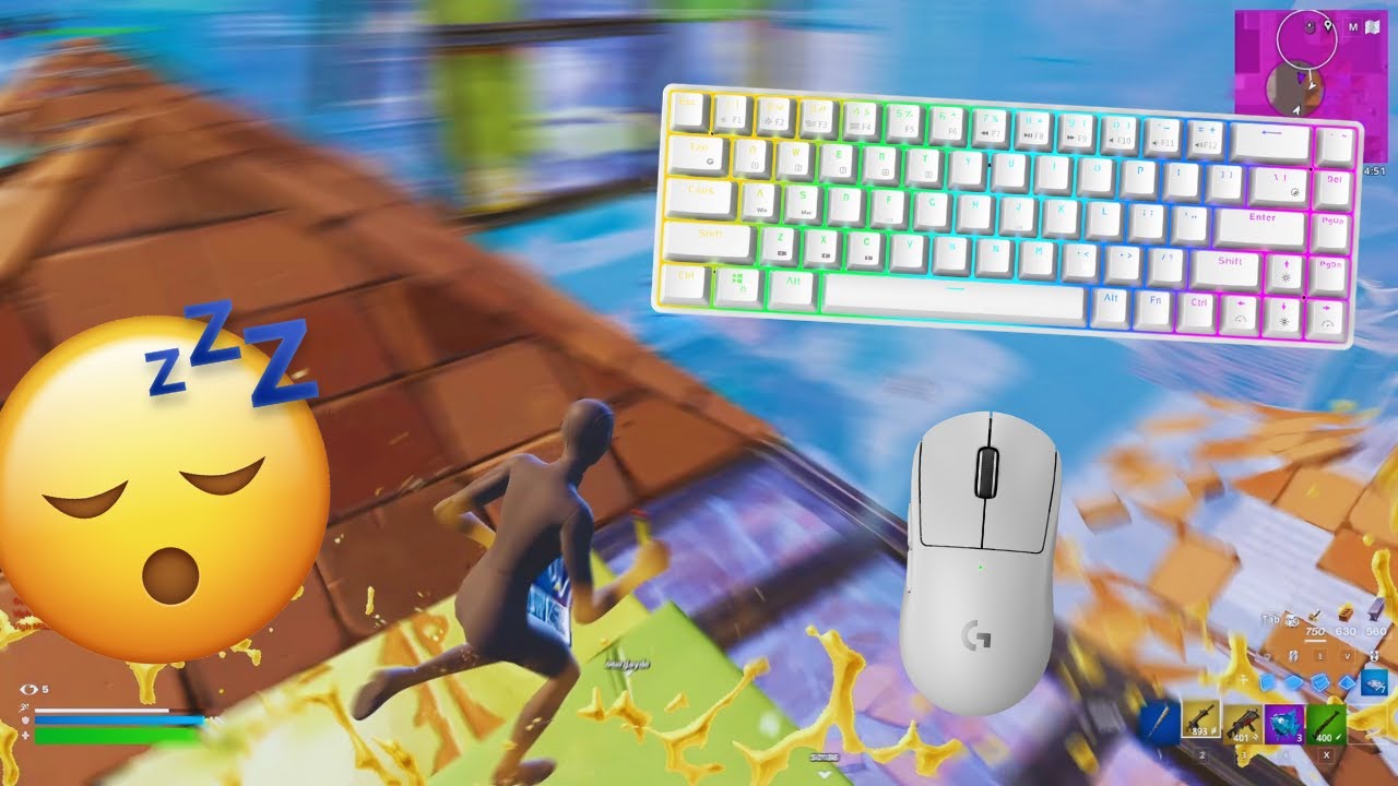Royal Kludge RK68 ASMR Chill 😴 Tilted Zone Wars Satisfying Fortnite GamePlay!