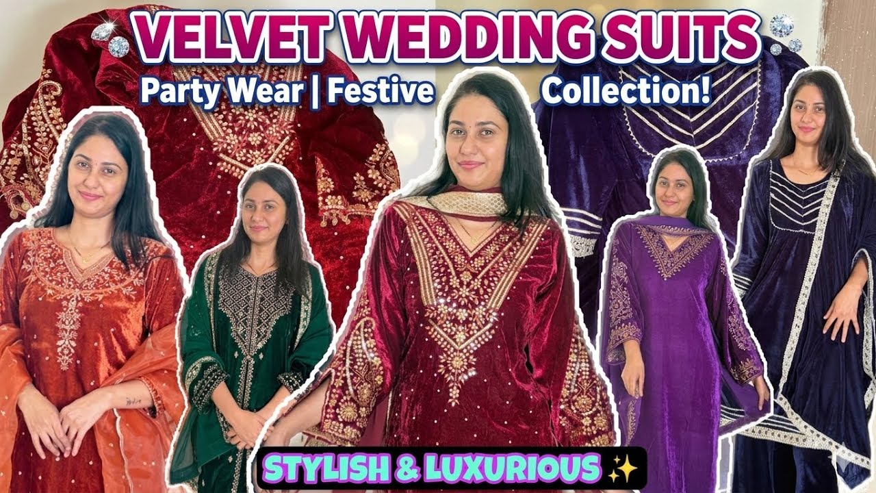 Velvet Heavy Suits From Meesho