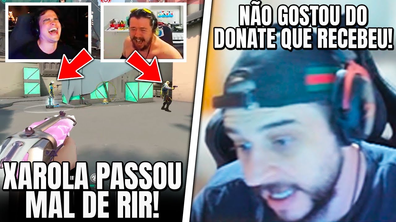 XAROLA PASSOU MAL DE RIR COM JOGADA DO BINGULZ! RDO N&Atilde;O GOSTOU DO DONATE QUE RECEBEU - VALORANT