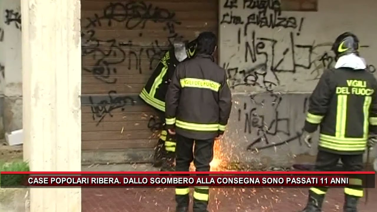 CASE POPOLARI RIBERA  DALLO SGOMBERO ALLA CONSEGNA SONO PASSATI 11 ANNI