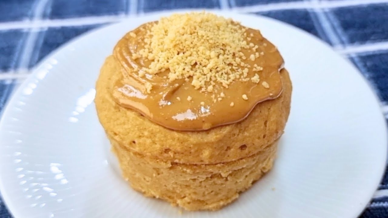 3 MINUTE, 4 INGREDIENT Fluffy Cake! NO SUGAR, GLUTEN or DAIRY - HIGH PROTEIN & FIBER - Amazing!