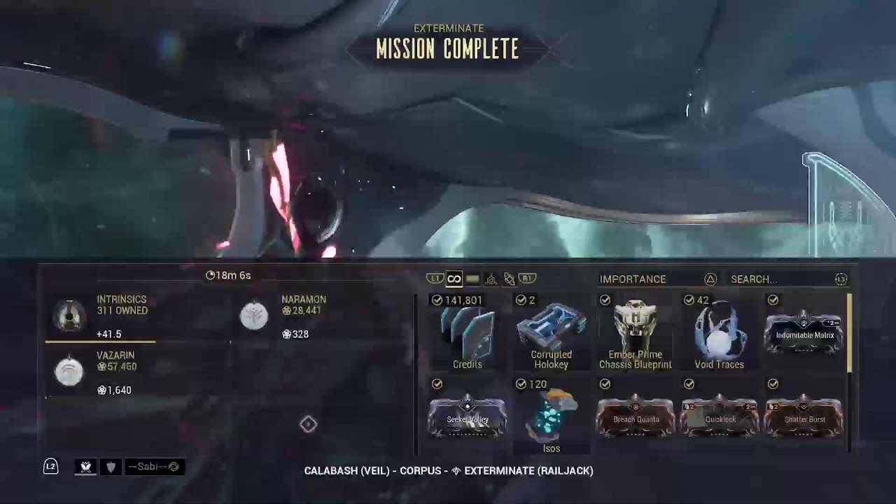 Warframe Completing Railjack Map