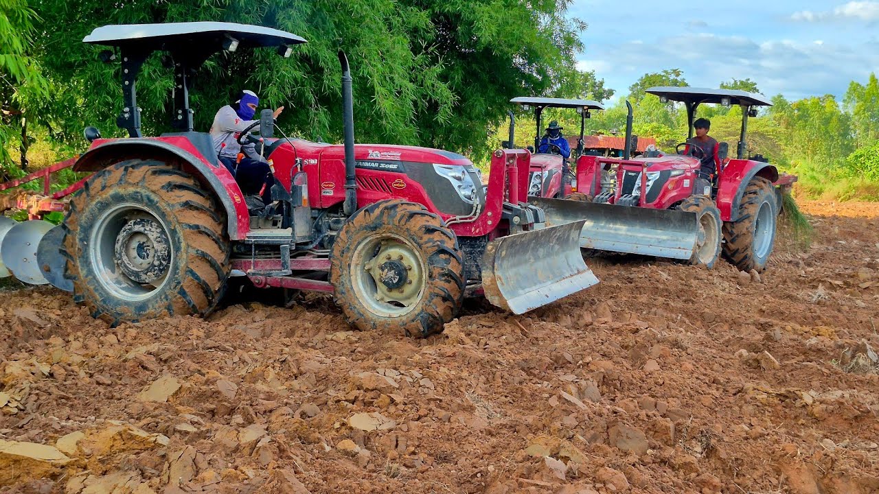 วันนี้มาสามคันเลย โซลิส90 VS โซลิส75สองคัน ไถผานสามมันๆเลยครับ