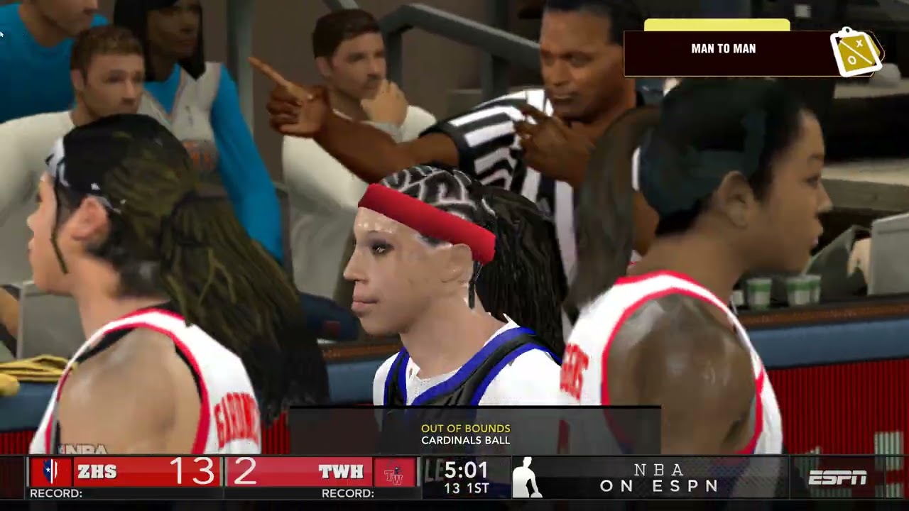 NBA2K14 Womens highschool basketball Zanesville vs Thomas Worthington