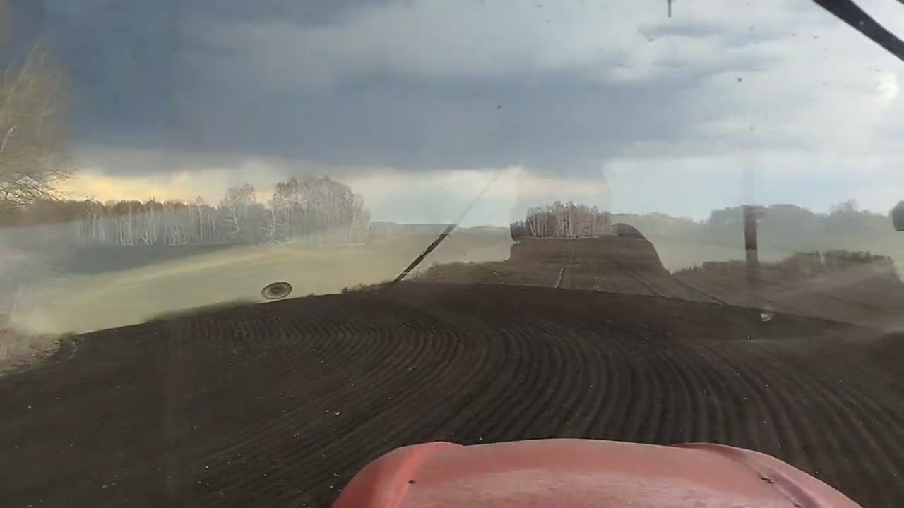 Боронование. Часть 2, финальная. #борона #к744 #farming
