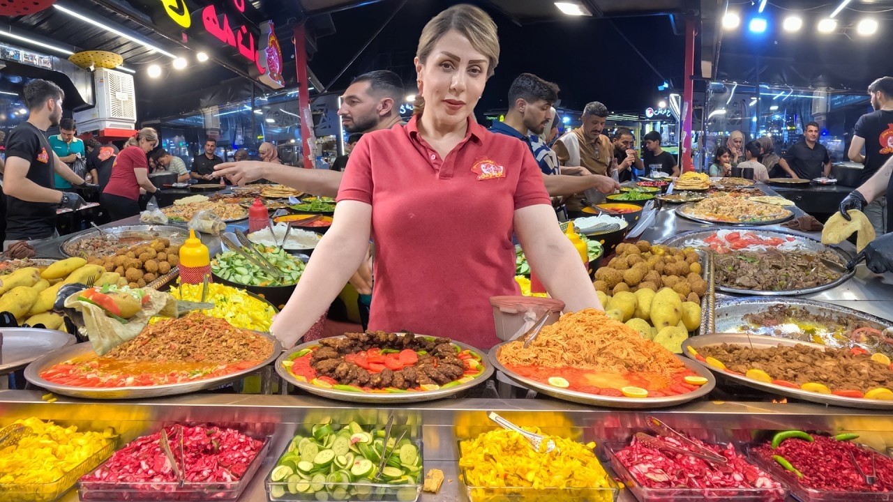 Фестиваль уличной еды КУРДИСТАНА за 1 доллар в Слемани 🇮🇶 ИРАК