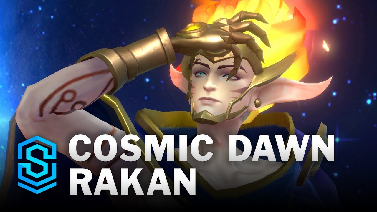 Cosmic Dawn Rakan Wild Rift Skin Spotlight