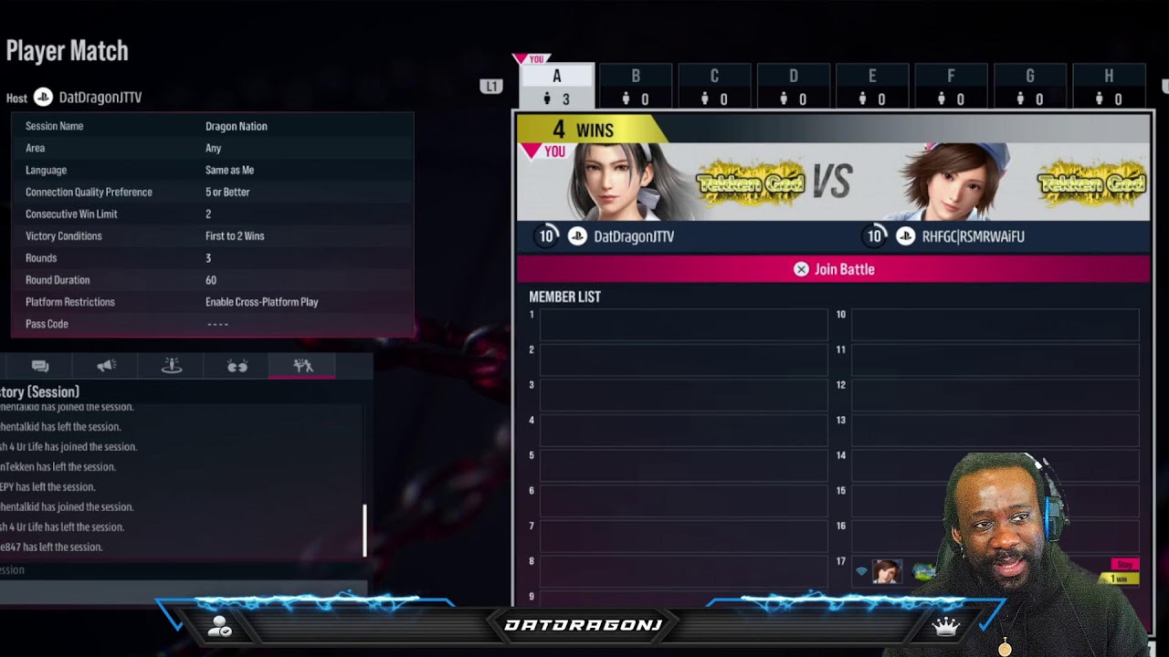 Tekken 8 Jun Kazama/Armor King Road to God of Destruction Infinity Quick/Player matches