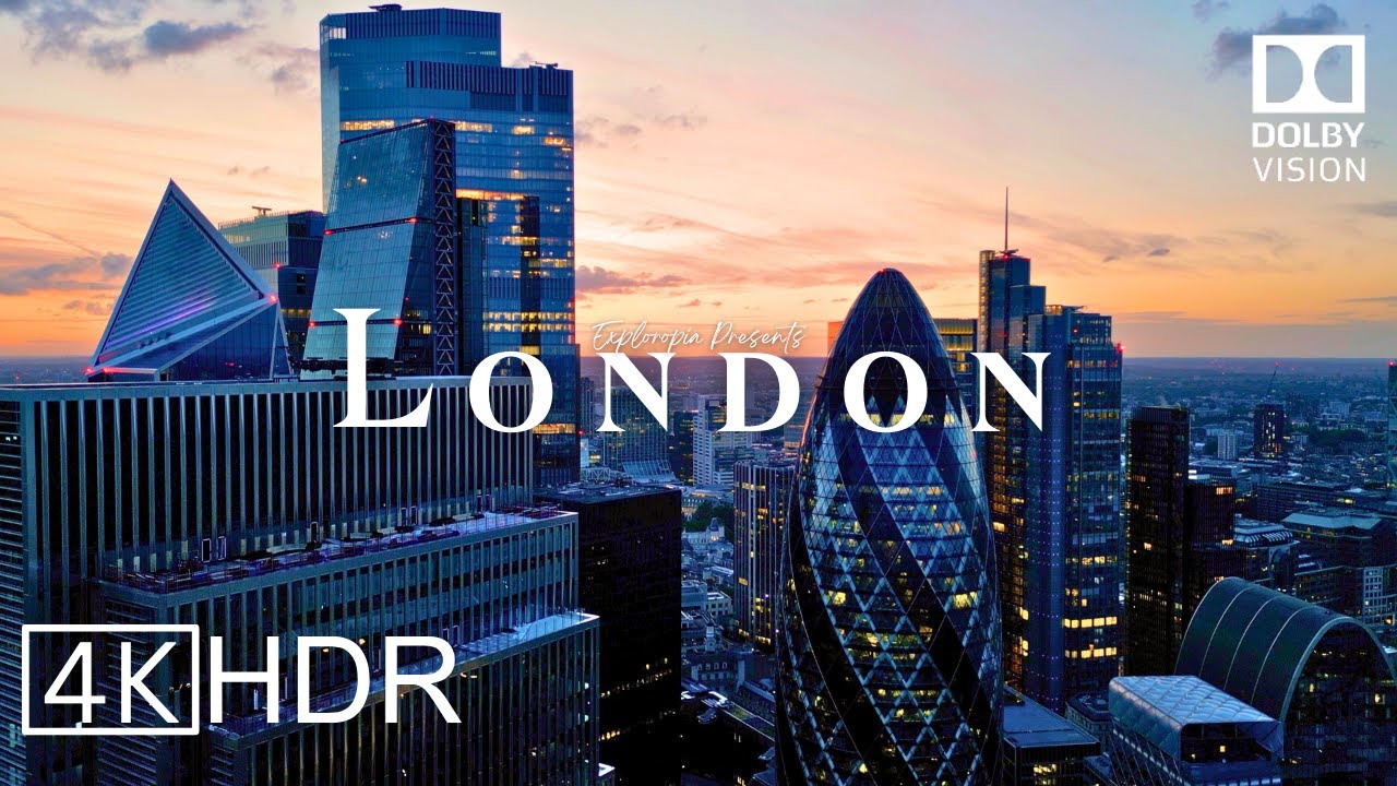 London, England 🏴󠁧󠁢󠁥󠁮󠁧󠁿 in 4K HDR ULTRA HD 60 FPS Dolby Vision™ Drone Video
