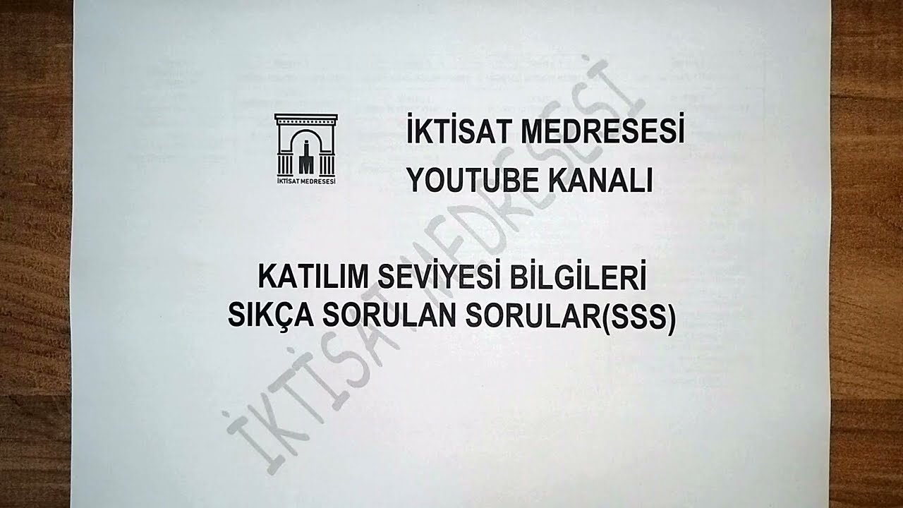 Katıl Seviyeleri Hakkında Bilgi ve Sıkça Sorulan Sorulara Cevaplar(YENİ)