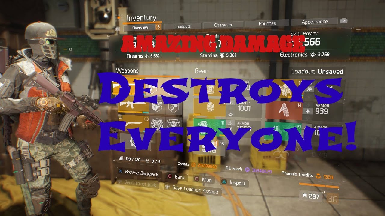 Best Assault Rifle DPS PvP Build | Amazing Damage | The Division 1.8.3 | 2020