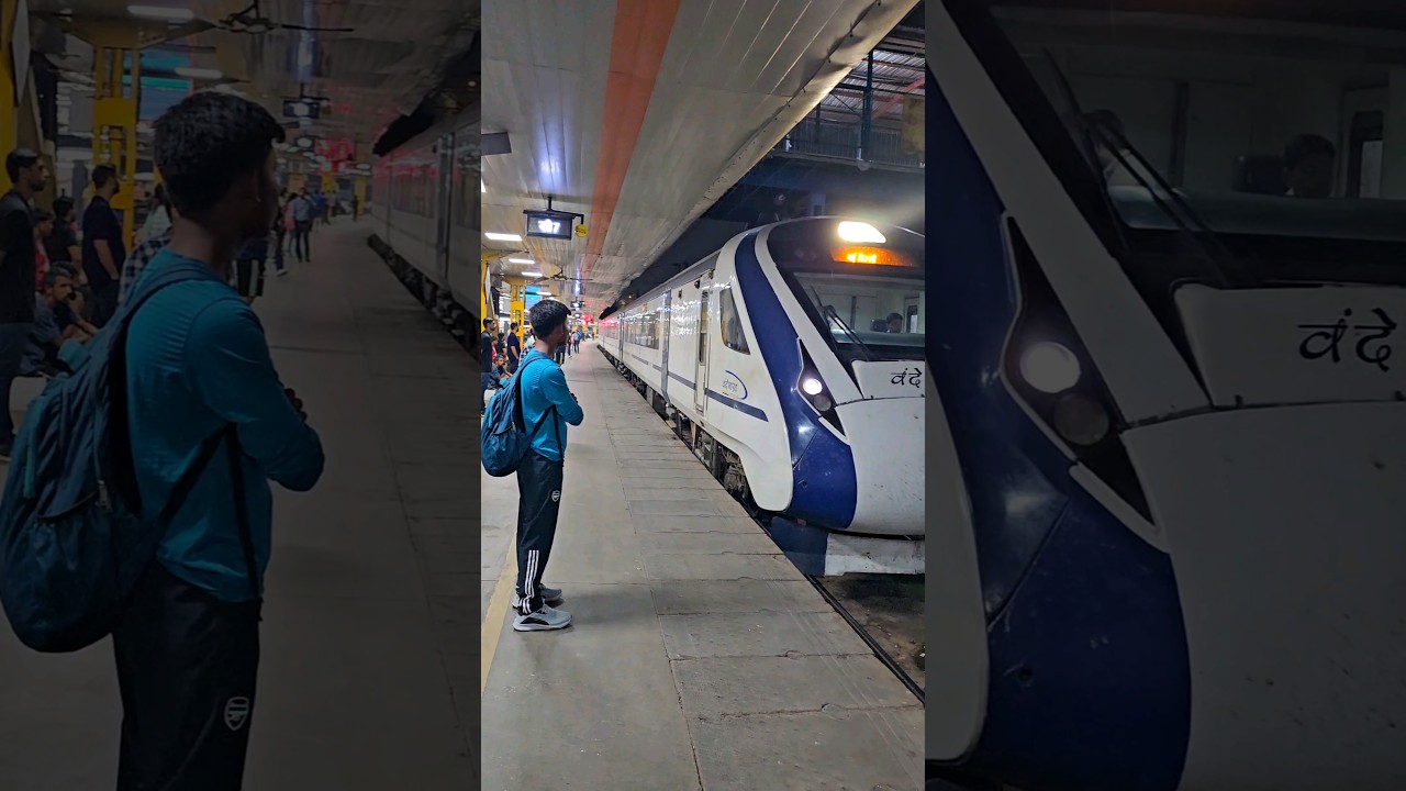 Vande Bharat Express - 22435 Varanasi to New Delhi #viral #train #vandebharatexpress #ytshorts #rail