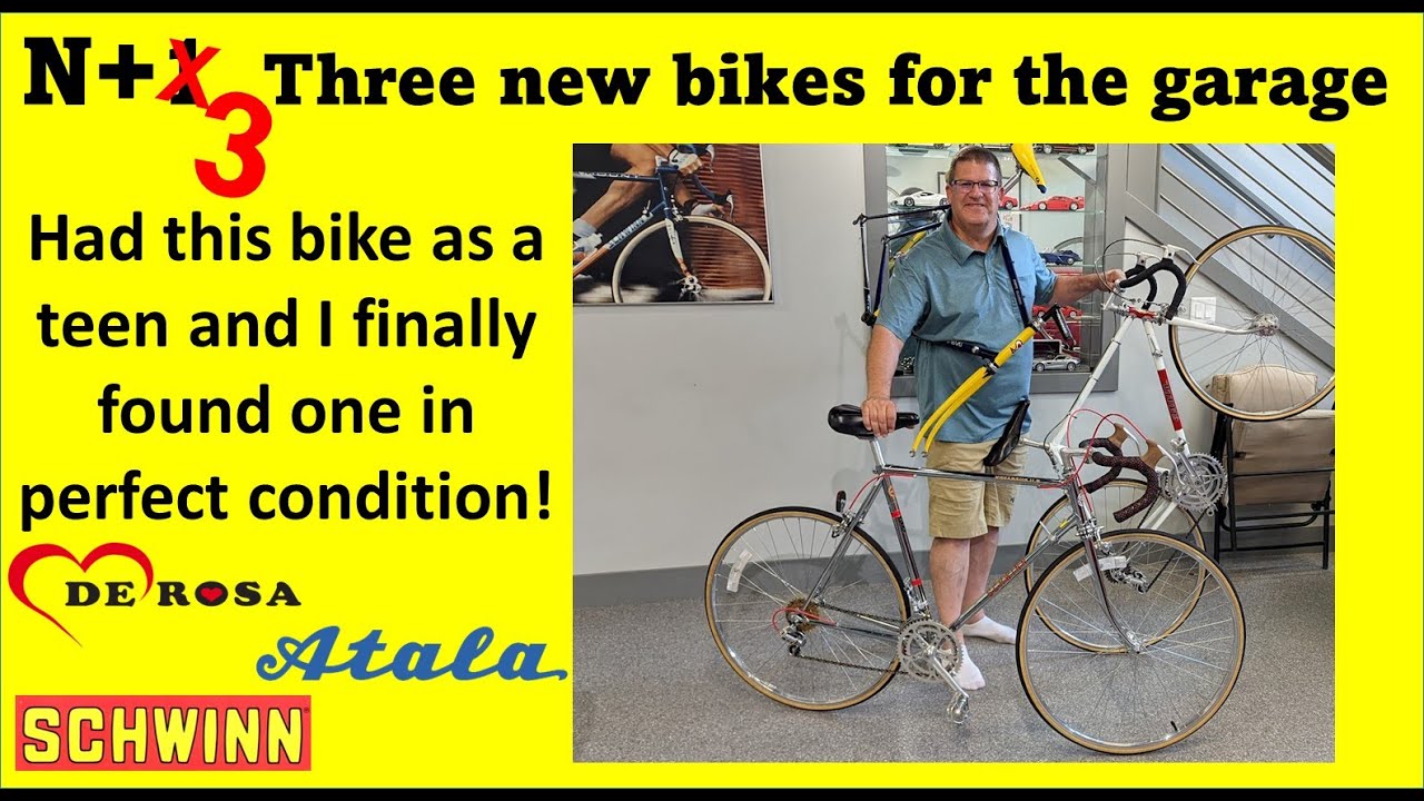 3 New bicycles for the garage! Schwinn, DeRosa, Atala! No restoration needed