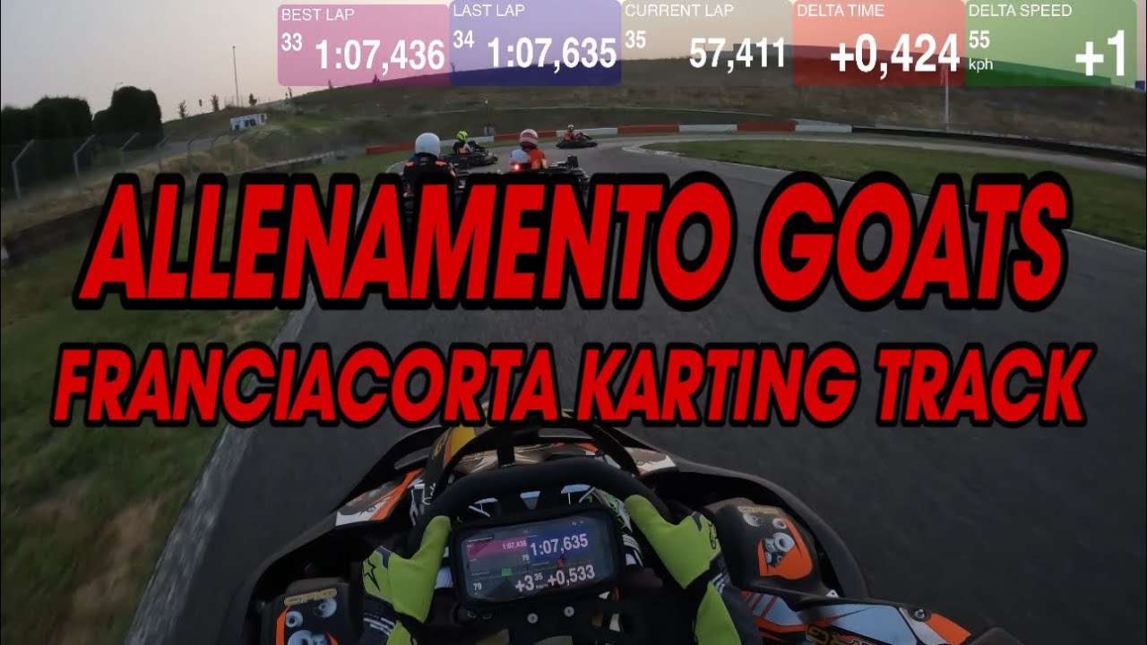 ALLENAMENTO GOATS - Franciacorta Karting Track with CRG 390cc