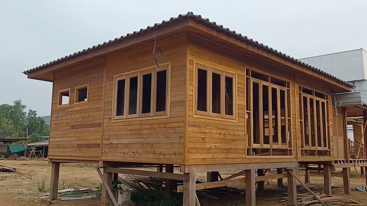 บ้านหลังใหญ่ฝาบังใบบ้านน็อคดาวน์ ราคาถูกในจังหวัดนครสวรรค์ของน้องน้ำผึ้ง