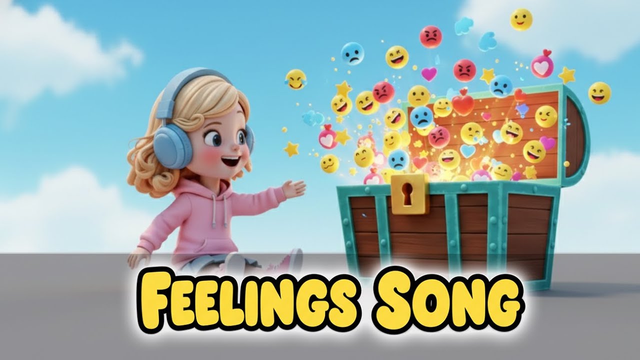 Feelings Song for Kids | Happy, Sad, Excited, Calm | Learn Emotions with Music | Preschool Learning