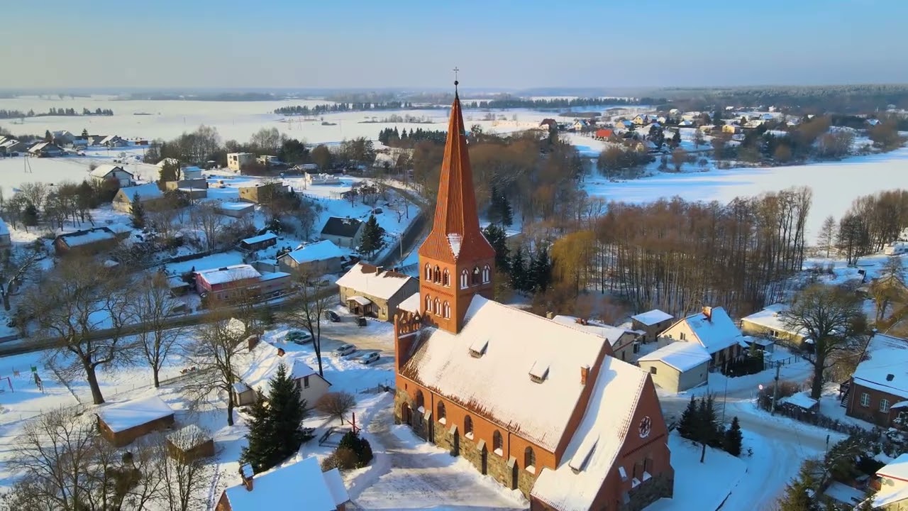 winter in the Polish village