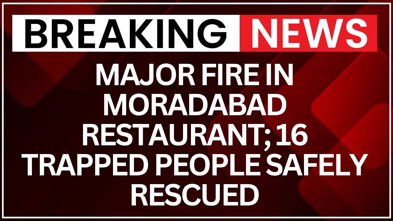 Moradabad Building Fire: Cylinders Burst, Fire Contained by Firefighters | NewsX