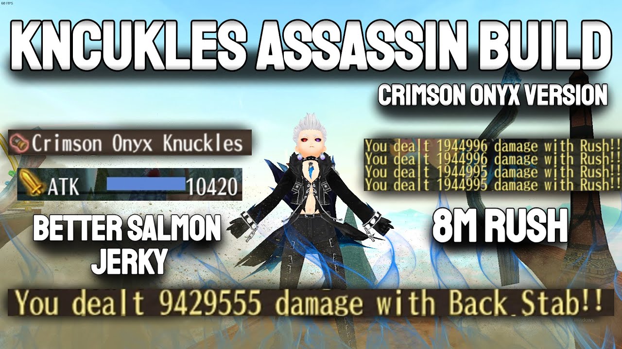 Knuckle Assassin Build with CRIMSON ONYX (1 SLOT) in TORAM ONLINE