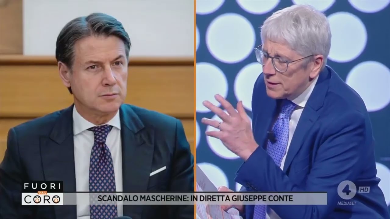 Giuseppe Conte intervistato da Mario Giordano a 