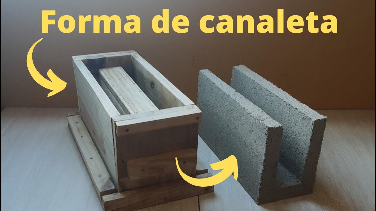 Como Fazer Forma de Bloco Canaleta