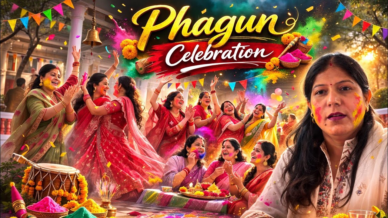 Phag utsav celebration in Mandir 