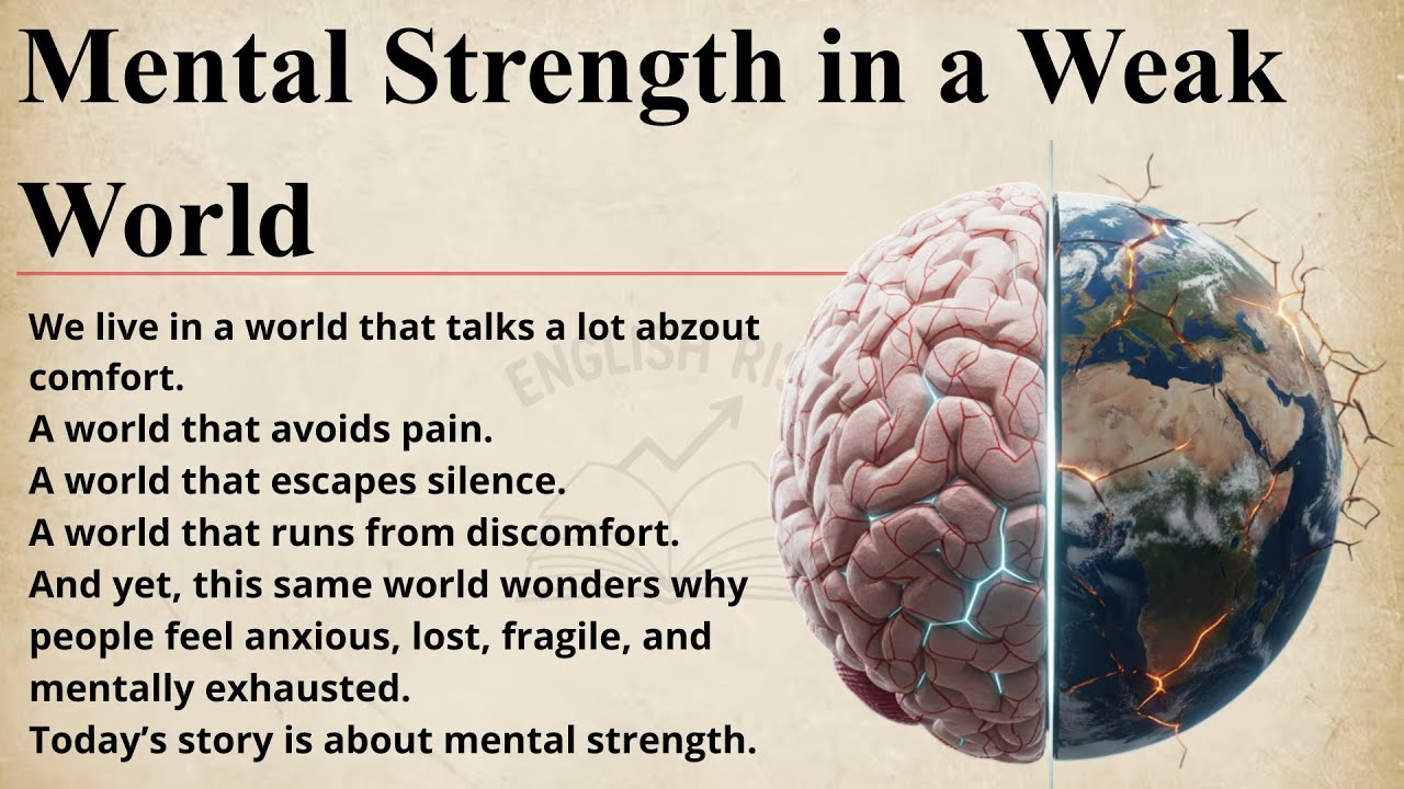 Mental Strength in a Weak World || Improve Your English Fluency.