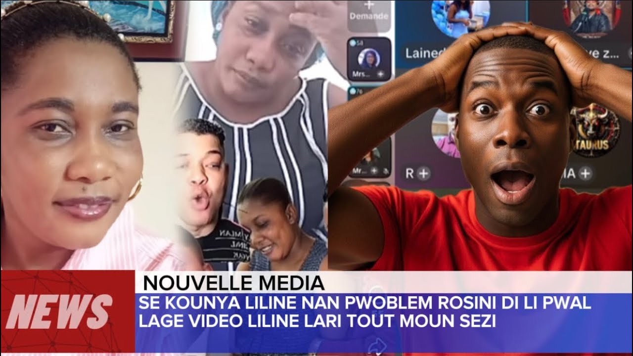 😳 se kounya fanmi blan mete liline nan pwablem yo di yap lage video liline nan lari 