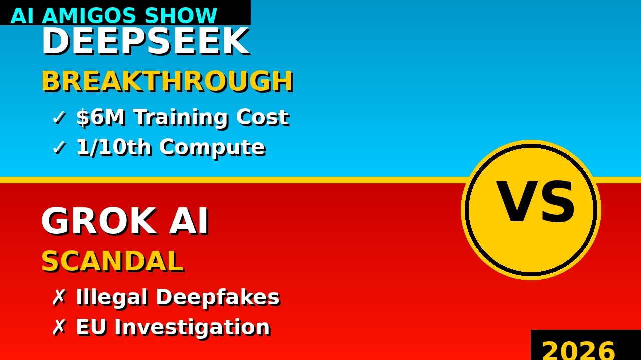 DeepSeek's $6M Breakthrough vs Grok's Deepfake Scandal | AI in 2026 📱