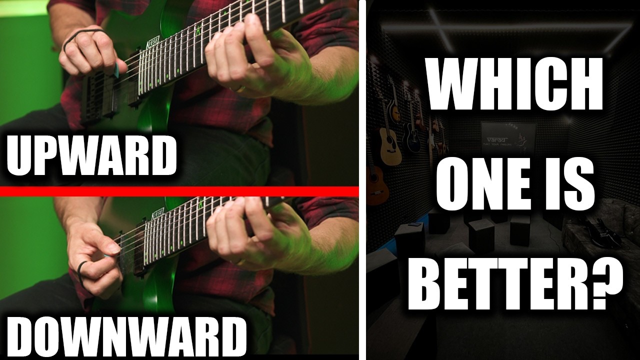 Downward or Upward pickslanting… does it matter?