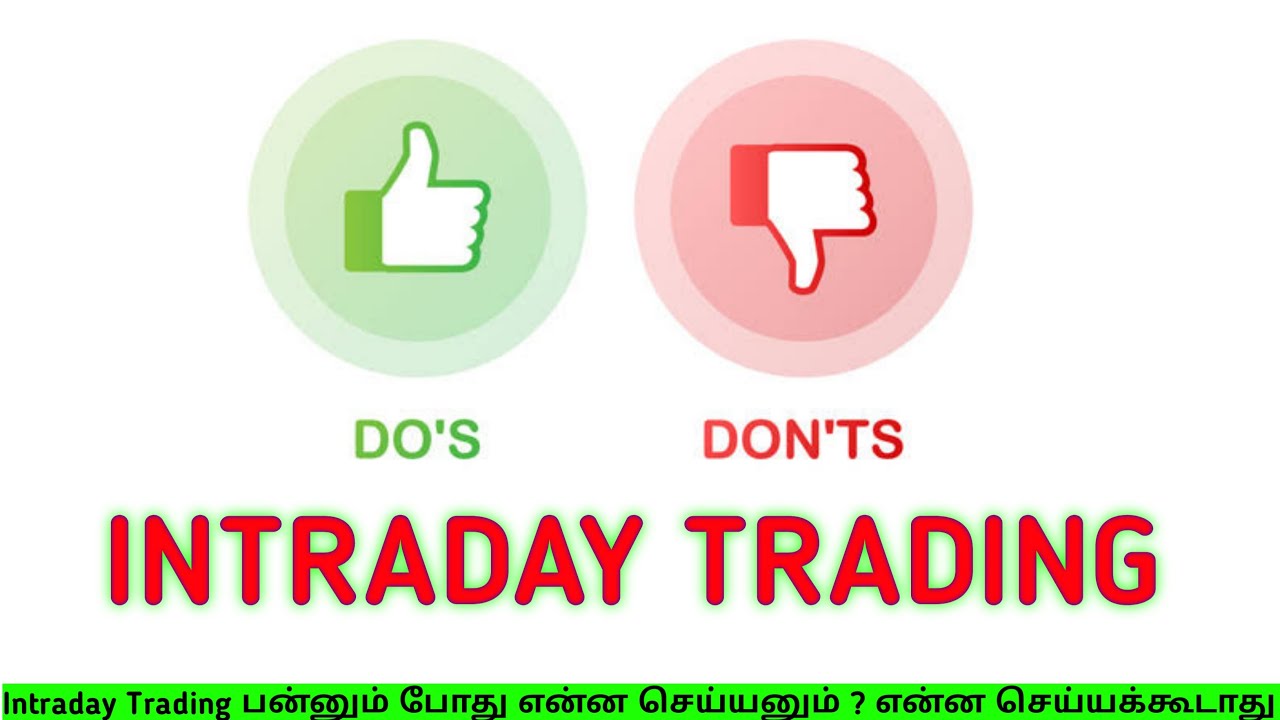 DO'S & DONT'S For intraday trading | Tips & Tricks | Tamil | Share Market Academy