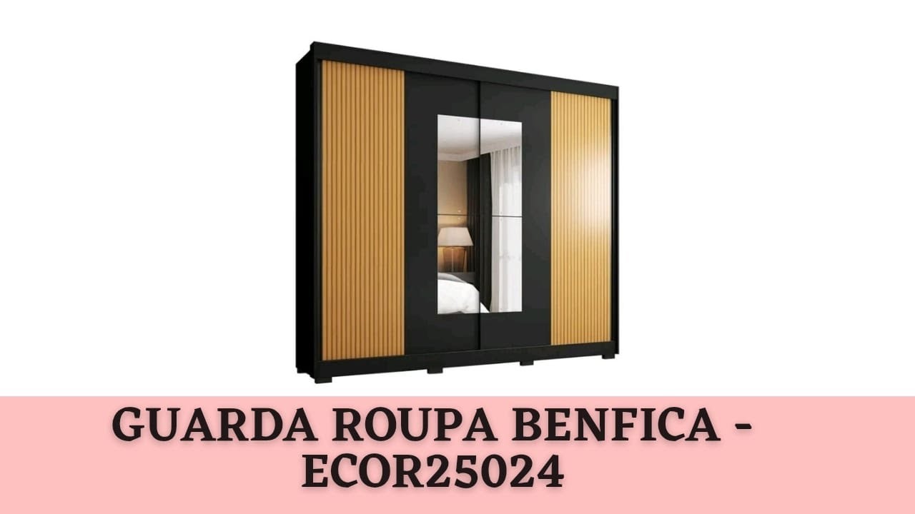 MONTAGEM DO ROUPEIRO BENFICA ARAPLAC MÓVEIS CÓD ECOR2502